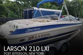 2002 LARSON 210 LXI 21 FEET BOWRIDER INCLUDES TRAILER